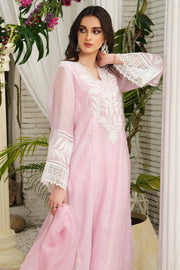 HG- 60 - Embroidered Organza 3-Piece Dress with Silk Trouser