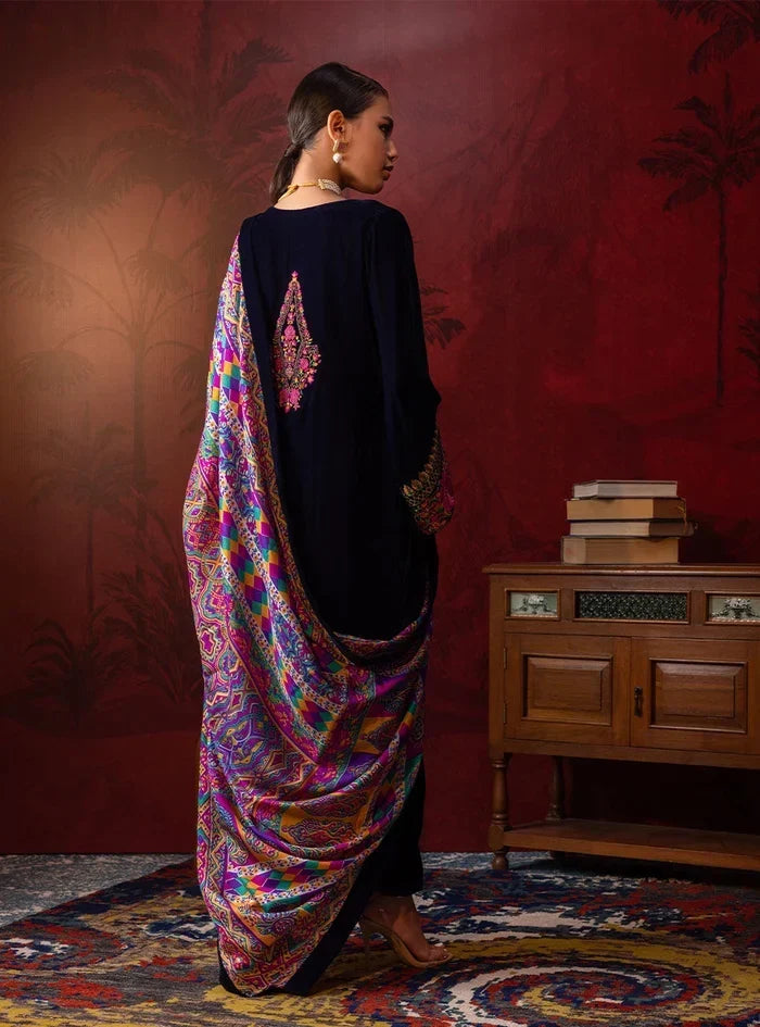 Niloofar Velvet 3 Piece D-2012