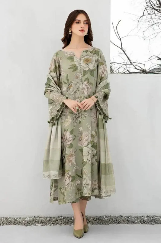 Lawn Dress D- 011