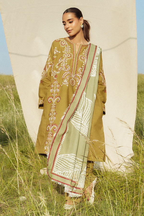 Dhanak 3-Piece Embroidered Dress D-GD 49