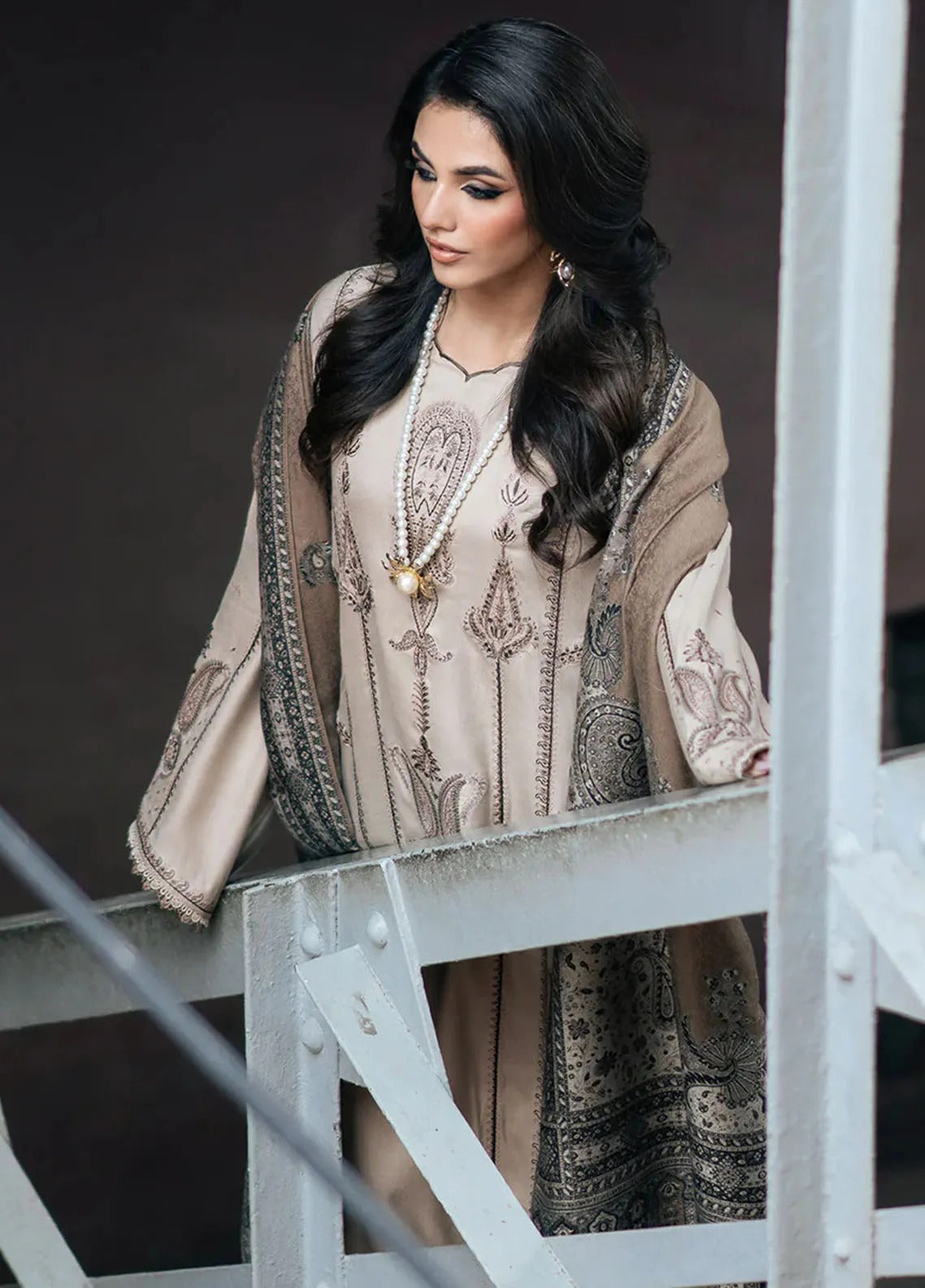 Dhanak 3-Piece Embroidered Dress Izel-168