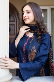 Dhanak 3-Piece Embroidered Dress D-GD 1109