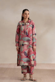 Silk Printed 2-Piece Dress D-730