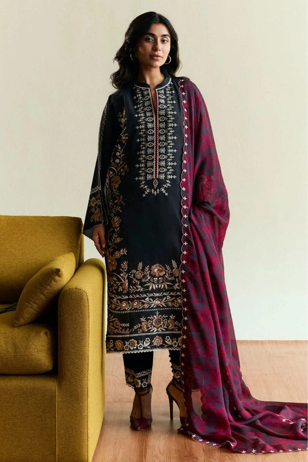 Dhanak 3-Piece Embroidered Dress ZS COCO-78