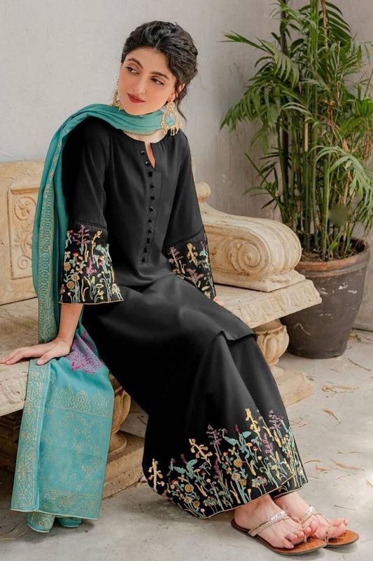 Lawn Dress D- 024