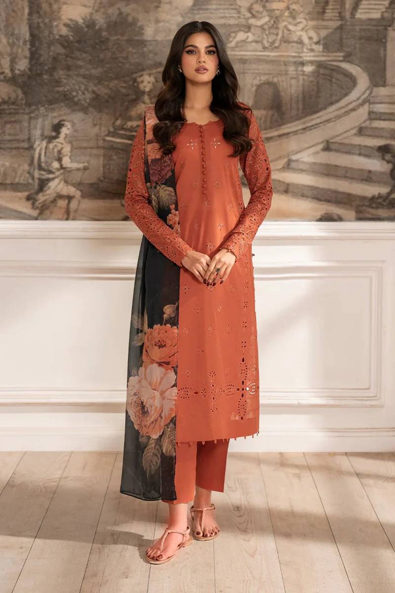 Dhanak 3-Piece Embroidered Dress IZK-137