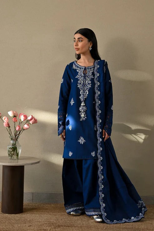 Dhanak 3-Piece Embroidered Dress Zaib D-20