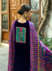 Farrukh Velvet 3 Piece D-2005
