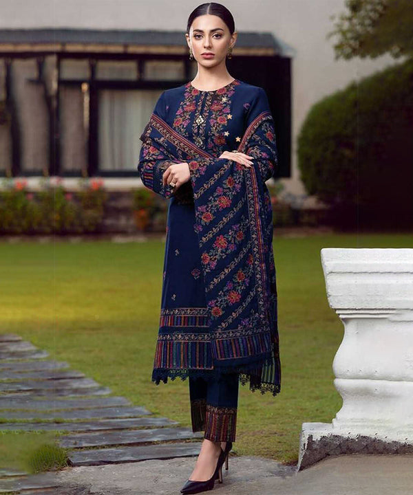 Dhanak 3-Piece Embroidered Dress D-GD T27