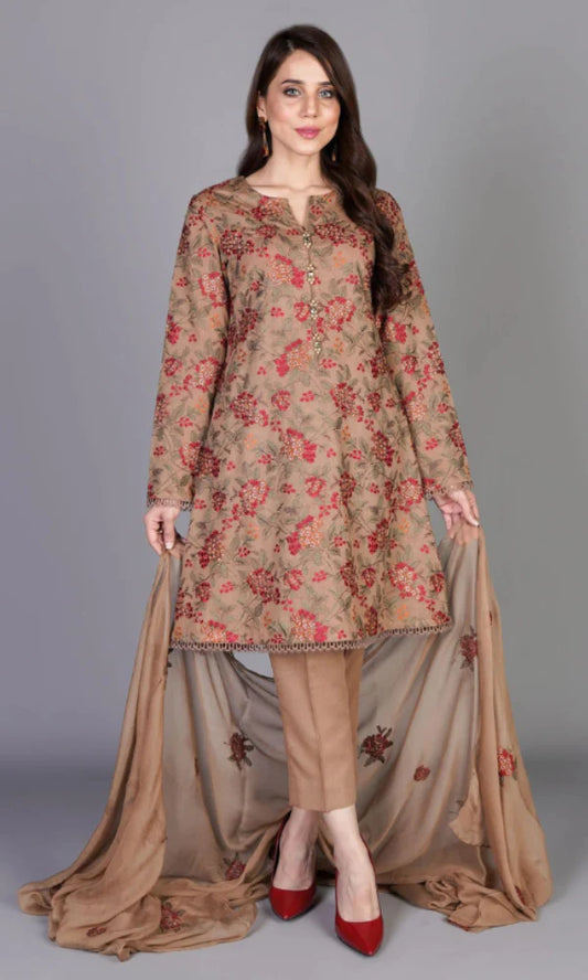 Lawn Dress D- 047
