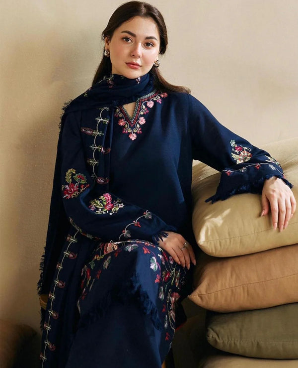 Dhanak 3-Piece Embroidered Dress D-GD 9108