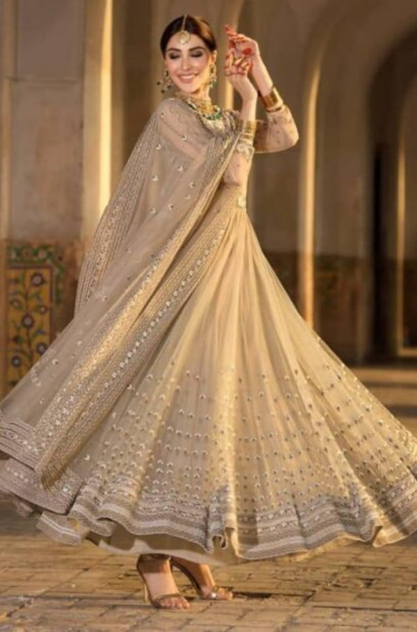 3-PC Organza EMBROIDERED Lehnga Dress DEALS OF THE DAY AMS-9087 FL