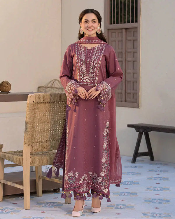 Dhanak 3-Piece Embroidered Dress D-GD 46