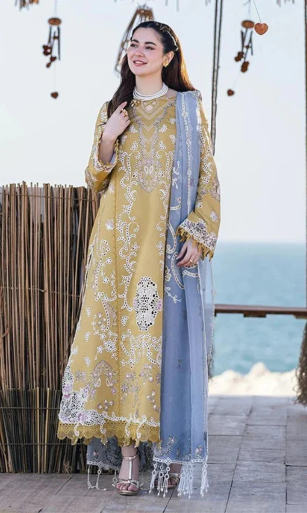 Dhanak 3-Piece Embroidered Dress D-GD 76