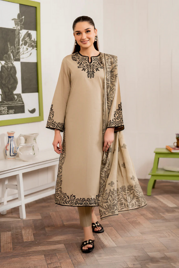 Dhanak 3-Piece Embroidered Dress D-GD 51