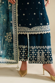 7009 - JZ Embroidered Velvet 3-Piece Dress
