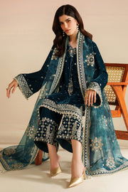 7009 - JZ Embroidered Velvet 3-Piece Dress