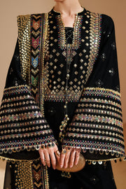 7008 - JZ Embroidered Velvet 3-Piece Dress