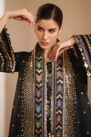 7008 - JZ Embroidered Velvet 3-Piece Dress