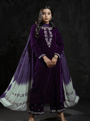Nazneen Velvet 3 Piece D-2003