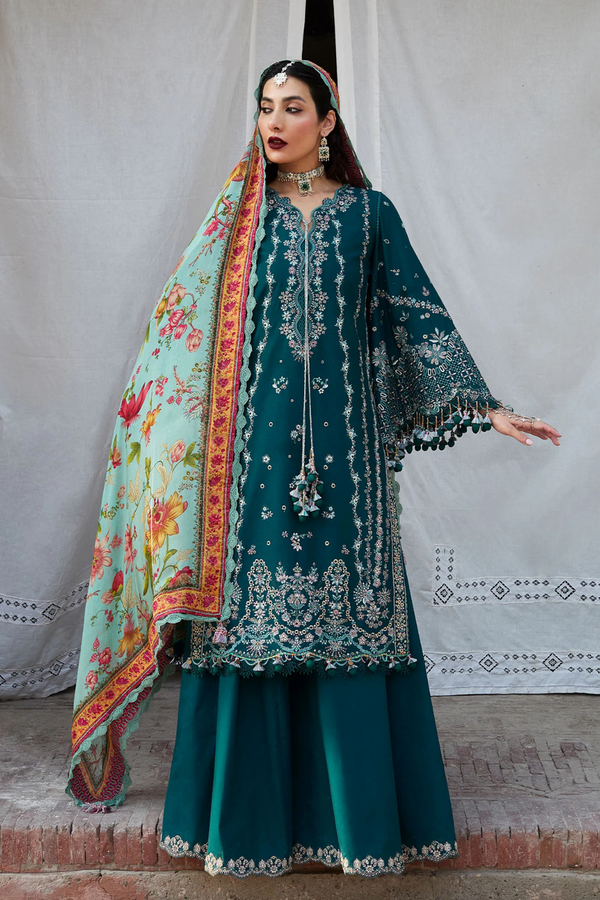Dhanak 3-Piece Embroidered Dress D-GD 62