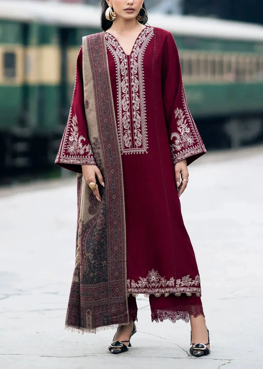Dhanak Embroidered 3-Piece 2078