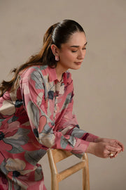 Silk Printed 2-Piece Dress D-730