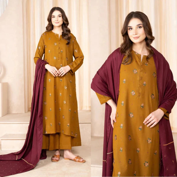 BAROQUE 3-Piece Embroidered Lawn D-573