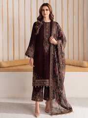 Zarnigar Velvet 3 Piece D-2001