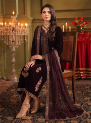 Shirin Velvet 3 Piece D-2008