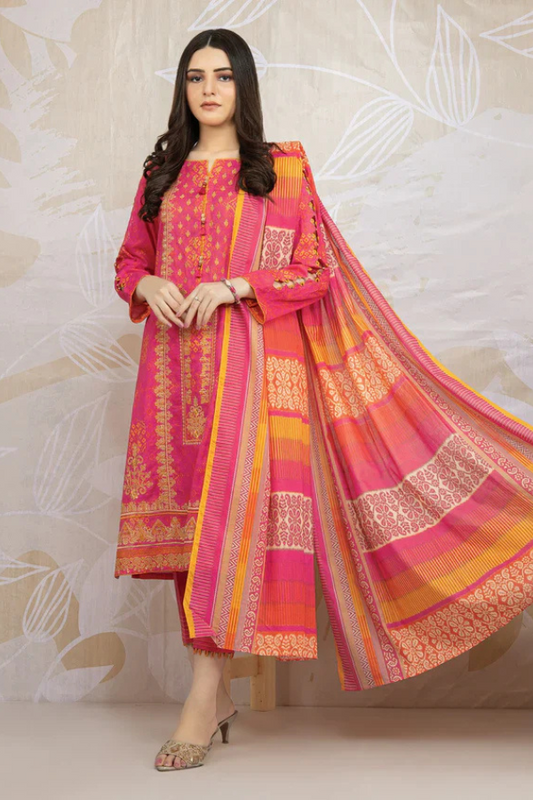 Lawn Dress D- 008