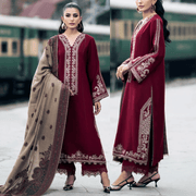 Dhanak Embroidered 3-Piece 2078