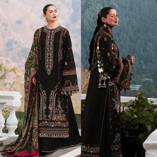 Dhanak Embroidered 3-Piece 2077