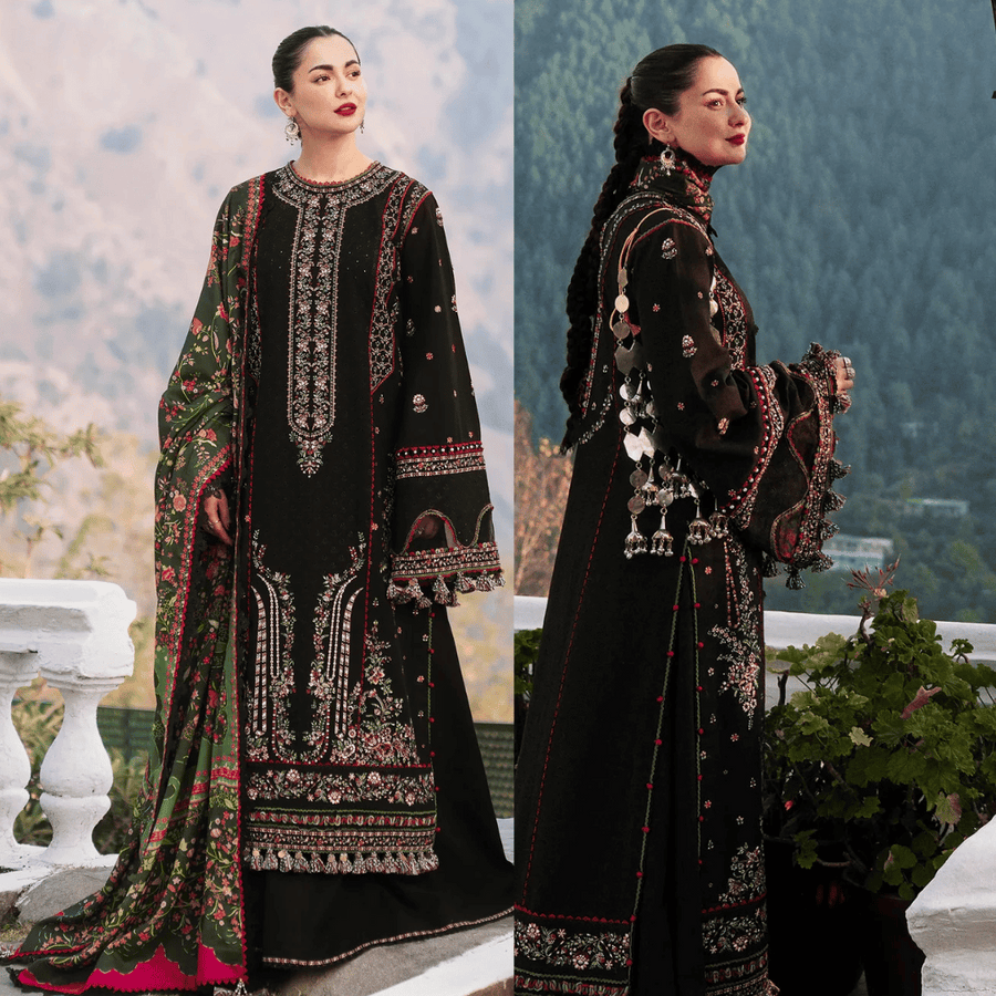 Dhanak Embroidered 3-Piece 2077