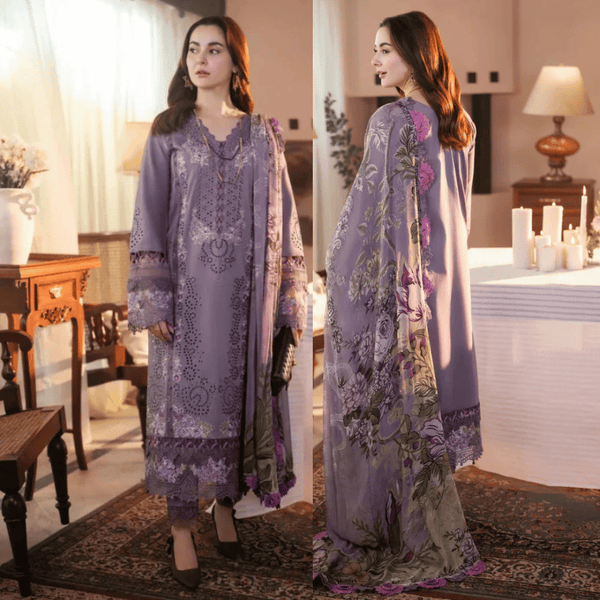 Jade - 3PC Lawn Chickenkari Embroidered Suit - 587