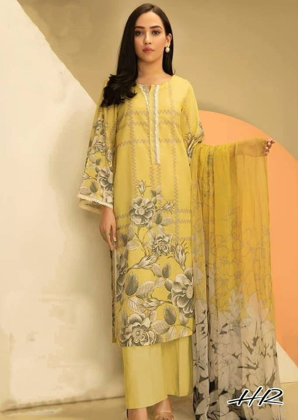 3-PC Dhanak EMBROIDERED DRESS DEALS OF THE DAY GUD-896 A FL