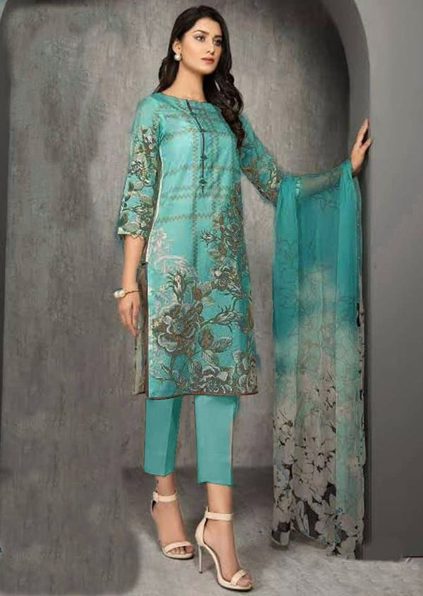 3-PC Dhanak EMBROIDERED DRESS DEALS OF THE DAY GUD-896 B FL