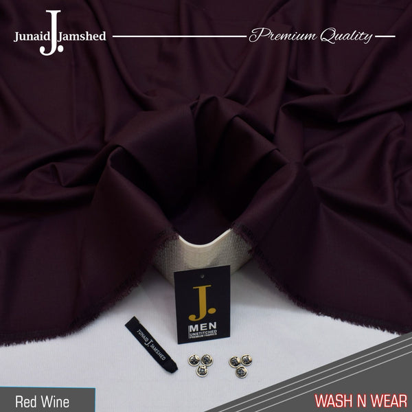 J.J Premium Wash n Wear Men Collection - Red Wine