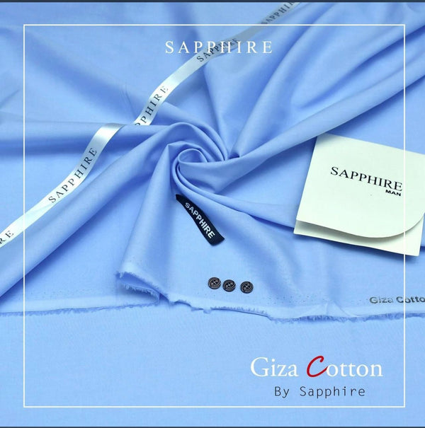 Sapphire Giza Cotton Men Collection - Crystal Blue