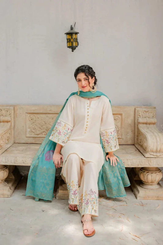 Lawn Dress D- 023