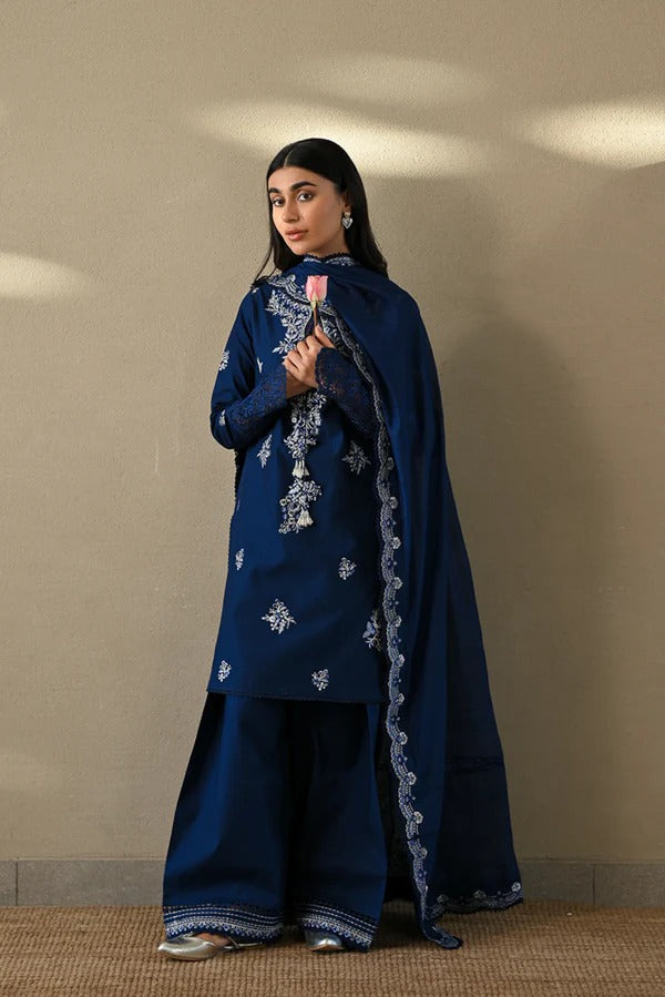 Dhanak 3-Piece Embroidered Dress Zaib D-20