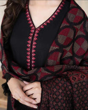 Dhanak 3-Piece Embroidered Dress D-GD 9100