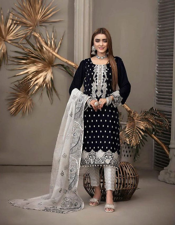3-Pc Lawn Embroidered Dress Deals of the Day FSC-568