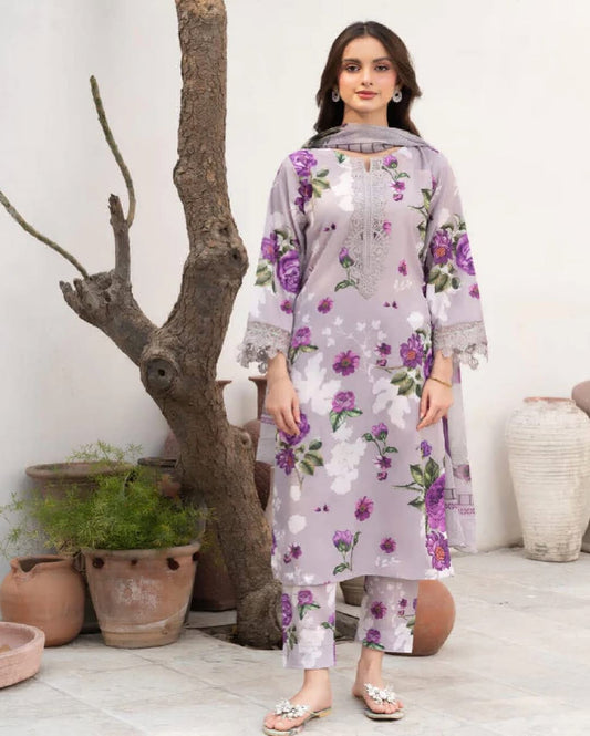 Lawn Dress D- 032
