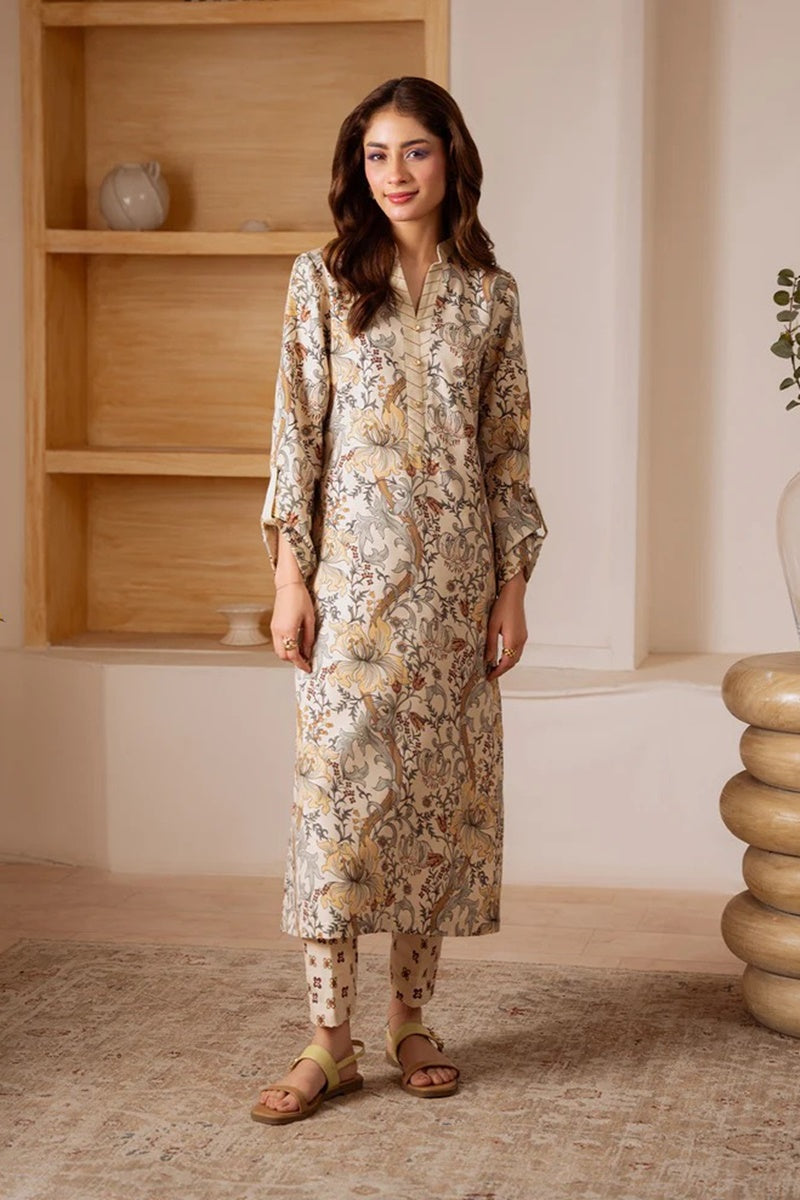 Silk Printed 2-Piece Dress D-731