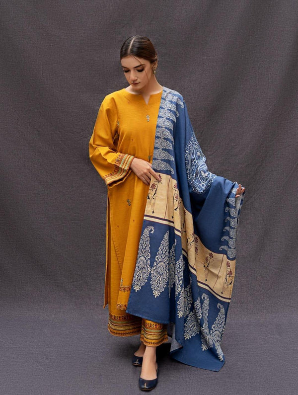 Dhanak 3-Piece Embroidered Dress D-GD 9111
