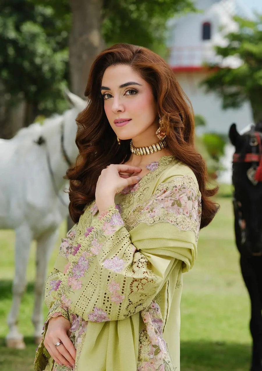 Eid Collection Lawn 3-Piece Dress D-5002