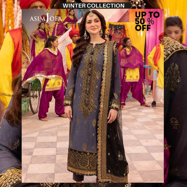 Dhanak 3-Piece Embroidered Dress D-GD 9106