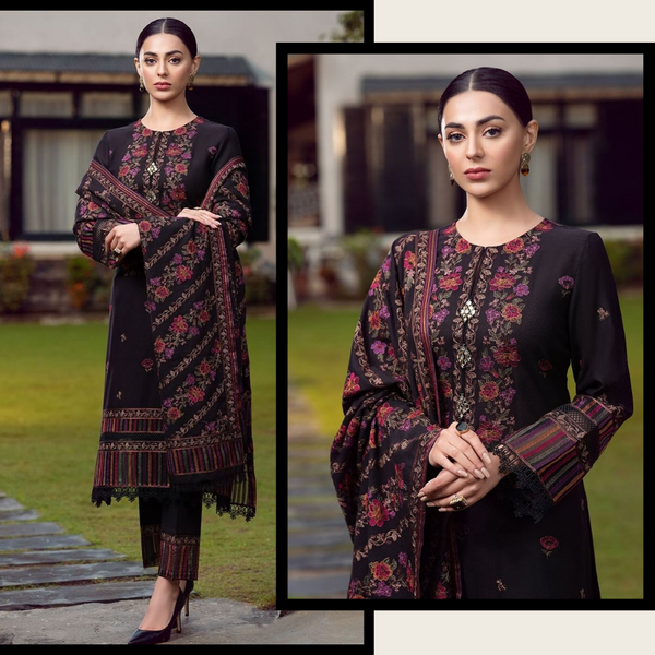 Dhanak 3-Piece Embroidered Dress D-GD T12