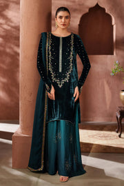 Gulnaz Velvet 3 Piece D-2022